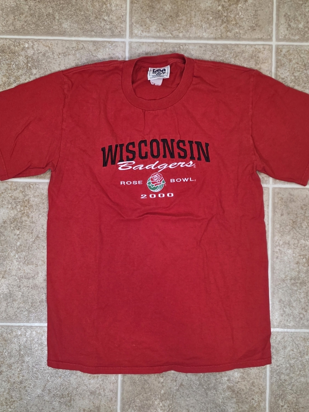 Vintage Wisconsin Badgers Rose Bowl 2000 Tee Y2K Medium